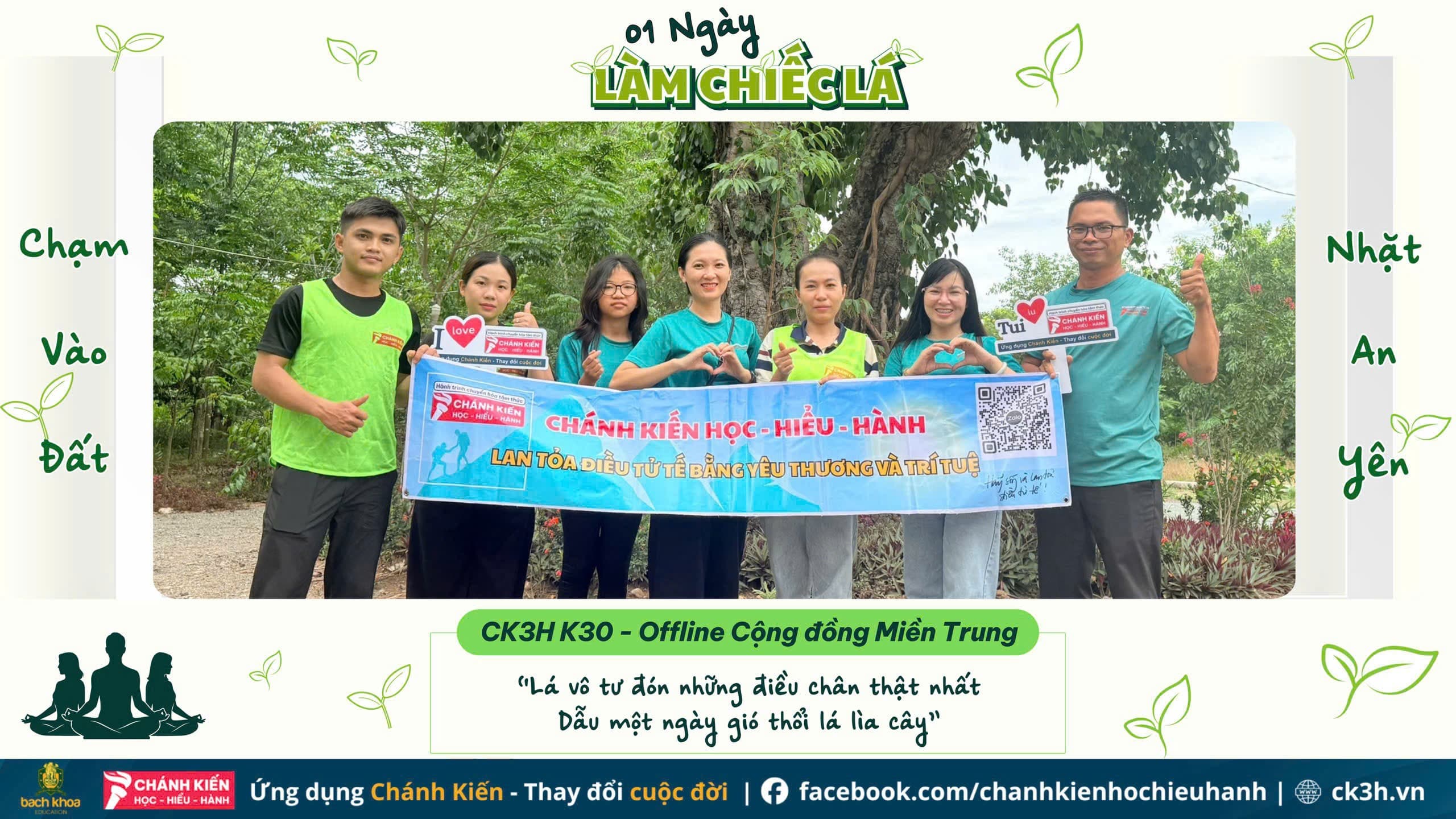 🌿01 NGÀY LÀM CHIẾC LÁ – CHẠM VÀO ĐẤT, NHẶT AN YÊN - CK3H MIỀN TRUNG 🌿