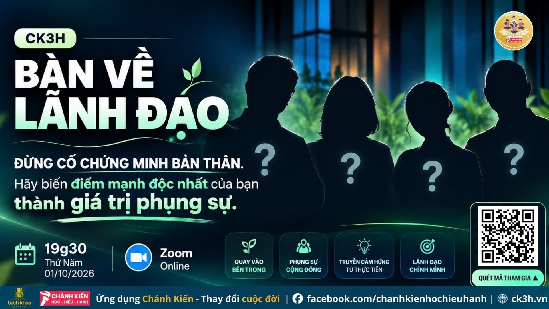 [ZOOM ĐÚC KẾT SÁCH]  BÀN VỀ LÃNH ĐẠO - CK3H
