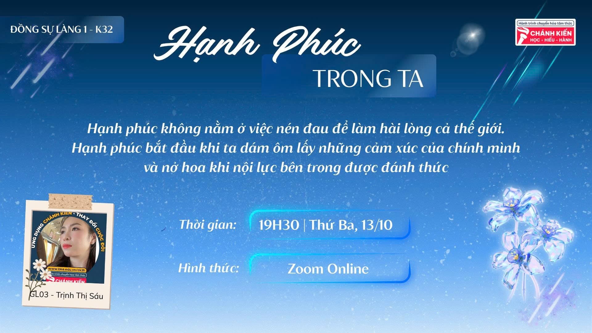 HẠNH PHÚC TRONG TA - ĐỒNG SỰ CK3H K32